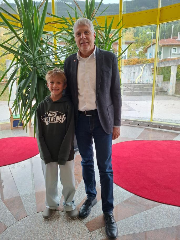 Bürgermeister und Kinderbürgermeister